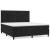 Pat box spring cu saltea, negru, 160x200 cm, catifea GartenMobel Dekor