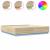 Cadru de pat cu LED stejar sonoma 200x200 cm lemn prelucrat GartenMobel Dekor