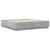 Cadru de pat cu lumini LED gri beton 200x200 cm lemn prelucrat GartenMobel Dekor