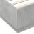 Cadru de pat cu lumini LED gri beton 200x200 cm lemn prelucrat GartenMobel Dekor