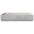 Cadru de pat cu lumini LED gri beton 200x200 cm lemn prelucrat GartenMobel Dekor