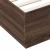 Cadru de pat cu lumini LED stejar maro 200x200cm lemn prelucrat GartenMobel Dekor