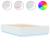 Cadru de pat cu lumini LED, alb, 160x200 cm, lemn prelucrat GartenMobel Dekor