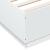 Cadru de pat cu lumini LED, alb, 160x200 cm, lemn prelucrat GartenMobel Dekor