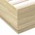 Cadru de pat cu LED stejar sonoma 160x200 cm lemn prelucrat GartenMobel Dekor