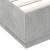 Cadru de pat cu lumini LED gri beton 160x200 cm, lemn prelucrat GartenMobel Dekor