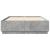 Cadru de pat cu lumini LED gri beton 160x200 cm, lemn prelucrat GartenMobel Dekor
