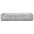 Cadru de pat cu lumini LED gri beton 160x200 cm, lemn prelucrat GartenMobel Dekor