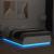 Cadru de pat cu lumini LED, alb, 150x200 cm, lemn prelucrat GartenMobel Dekor