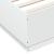 Cadru de pat cu lumini LED, alb, 150x200 cm, lemn prelucrat GartenMobel Dekor