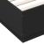 Cadru de pat cu lumini LED, negru, 150x200 cm, lemn prelucrat GartenMobel Dekor