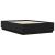 Cadru de pat cu lumini LED, negru, 150x200 cm, lemn prelucrat GartenMobel Dekor