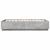 Cadru de pat cu lumini LED gri beton 150x200 cm, lemn prelucrat GartenMobel Dekor