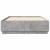 Cadru de pat cu lumini LED gri beton 150x200 cm, lemn prelucrat GartenMobel Dekor