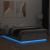 Cadru de pat cu lumini LED gri beton 150x200 cm, lemn prelucrat GartenMobel Dekor
