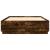 Cadru pat cu lumini LED stejar fumuriu 150x200cm lemn prelucrat GartenMobel Dekor