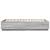 Cadru de pat cu lumini LED gri sonoma 150x200 cm lemn prelucrat GartenMobel Dekor