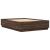 Cadru de pat cu lumini LED stejar maro 150x200cm lemn prelucrat GartenMobel Dekor