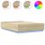 Cadru de pat cu LED stejar sonoma 120x200 cm lemn prelucrat GartenMobel Dekor