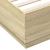 Cadru de pat cu LED stejar sonoma 120x200 cm lemn prelucrat GartenMobel Dekor