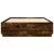 Cadru pat cu lumini LED stejar fumuriu 120x200cm lemn prelucrat GartenMobel Dekor