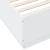 Cadru de pat cu lumini LED, alb, 100x200 cm, lemn prelucrat GartenMobel Dekor
