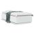 Cadru de pat cu lumini LED, alb, 100x200 cm, lemn prelucrat GartenMobel Dekor