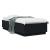Cadru de pat cu lumini LED, negru, 100x200 cm, lemn prelucrat GartenMobel Dekor