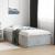Cadru de pat cu lumini LED gri beton 100x200 cm, lemn prelucrat GartenMobel Dekor