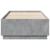 Cadru de pat cu lumini LED gri beton 100x200 cm, lemn prelucrat GartenMobel Dekor