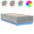 Cadru de pat cu lumini LED gri sonoma 100x200 cm lemn prelucrat GartenMobel Dekor