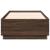 Cadru de pat cu lumini LED stejar maro 100x200cm lemn prelucrat GartenMobel Dekor