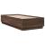 Cadru de pat cu lumini LED stejar maro 100x200cm lemn prelucrat GartenMobel Dekor