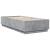 Cadru de pat cu lumini LED, gri beton, 90x200 cm lemn prelucrat GartenMobel Dekor