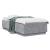 Cadru de pat cu lumini LED, gri beton, 90x200 cm lemn prelucrat GartenMobel Dekor
