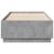 Cadru de pat cu lumini LED, gri beton, 90x200 cm lemn prelucrat GartenMobel Dekor