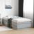 Cadru de pat cu lumini LED gri sonoma 90x200 cm, lemn prelucrat GartenMobel Dekor