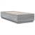 Cadru de pat cu lumini LED gri sonoma 90x200 cm, lemn prelucrat GartenMobel Dekor