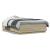 Cadru de pat cu LED stejar sonoma 140x190 cm lemn prelucrat GartenMobel Dekor
