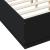 Cadru de pat cu lumini LED, negru, 120x190 cm, lemn prelucrat GartenMobel Dekor
