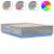 Cadru de pat cu lumini LED gri sonoma 120x190 cm lemn prelucrat GartenMobel Dekor