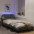 Cadru de pat cu lumini LED, gri deschis, 80x200 cm, textil GartenMobel Dekor