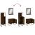 Set dulapuri de baie, 3 piese, stejar afumat, lemn prelucrat GartenMobel Dekor