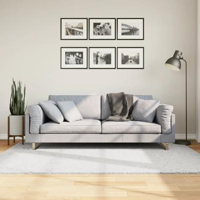 Covor „OVIEDO”, fire scurte, gri, 140x200 cm GartenMobel Dekor