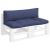 Perne canapea din paleți, 2 buc., bleumarin, textil Oxford GartenMobel Dekor