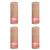 Bolsius Lumânări bloc rustice Shine, 4 buc., roz cețos, 190x68 mm GartenMobel Dekor
