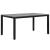 Set mobilier de exterior, 7 piese, negru, poliratan GartenMobel Dekor