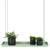 Esschert Design Tavă pentru plante suspendată verde dreptunghiulară, L GartenMobel Dekor