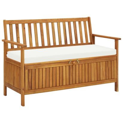 Bancă de depozitare grădină 120x63x84 cm lemn masiv salcâm XL  GartenMobel Dekor