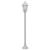 Stâlp iluminare grădină, 6 buc., alb, 110 cm, aluminiu, E27 GartenMobel Dekor
